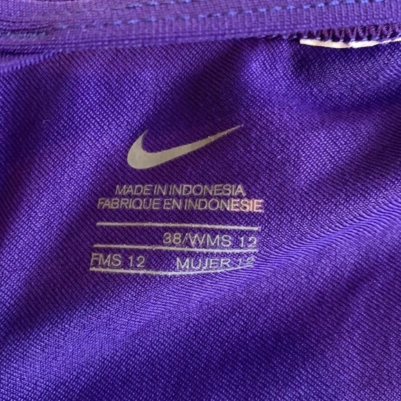 Nike One Piece Swimsuit Royal Purple Size 12 - Picture 5 of 8